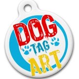 Dog Tag Art Lupine Blue Bees - DTA-MB630